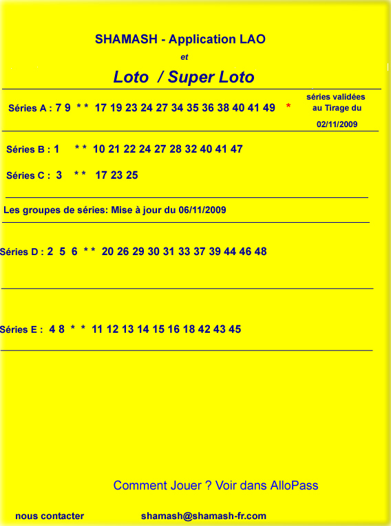Loto / Super Loto